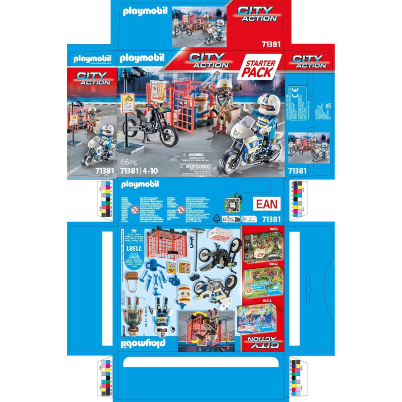 Ігровий набір фігурок Playmobil 71381 City Action Police Starter Pack 10