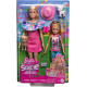 Набір ляльок Барбі та Стейсі Barbie Stacie Doll Set with 2 Pet Dogs Accessories