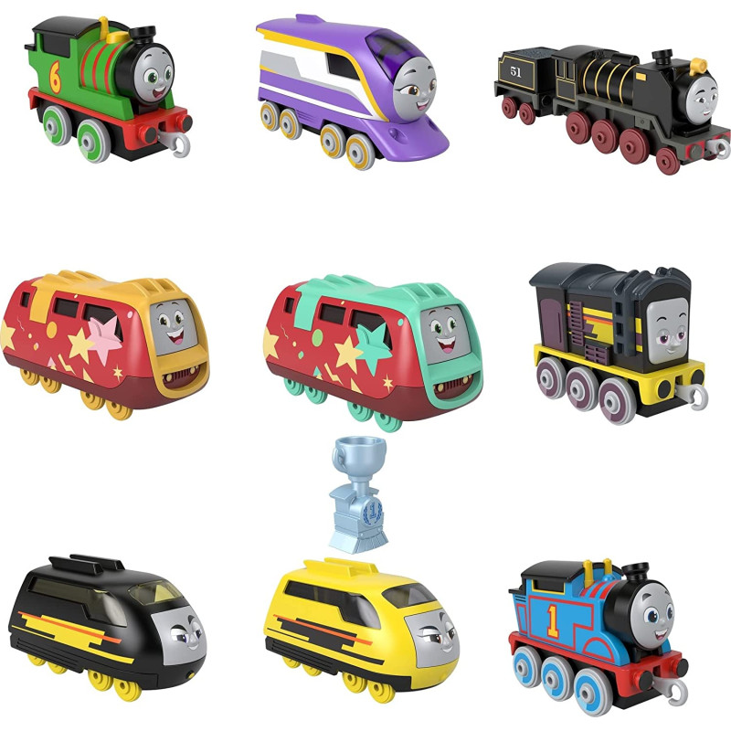 Колекційний набір Томас та Друзі 9 паравозиків Thomas & Friends ​Fisher-Price Sodor Cup Racers 9-Pack