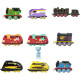 Колекційний набір Томас та Друзі 9 паравозиків Thomas & Friends ​Fisher-Price Sodor Cup Racers 9-Pack