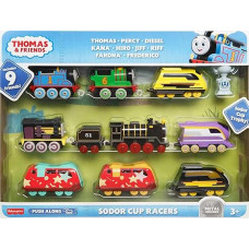 Коллекционный набор Томас и Друзья 9 паравозиков Thomas & Friends ​Fisher-Price Sodor Cup Racers 9-Pack