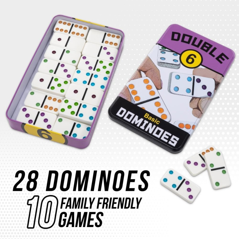Настільна гра Доміно Domino Set Classics Double 6 Travel