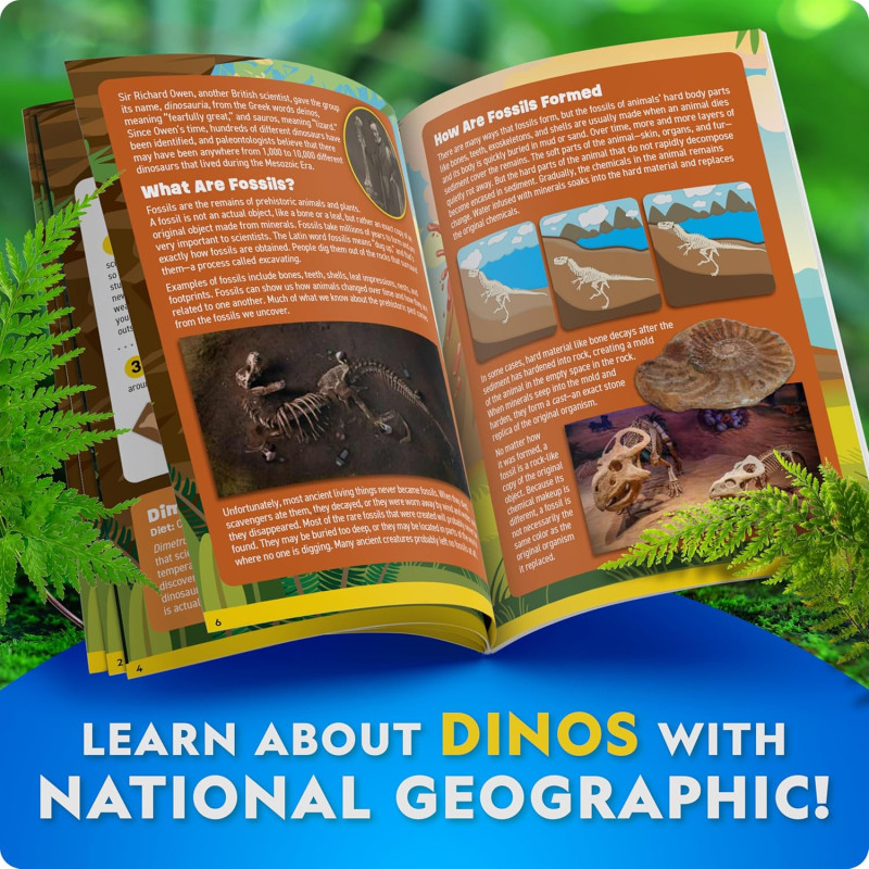 Набір STEM для творчості Унікальні динозаври National Geographic Ultimate Dinosaur Activity Kit 5 Hands