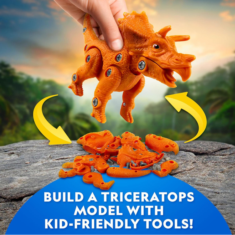 Набір STEM для творчості Унікальні динозаври National Geographic Ultimate Dinosaur Activity Kit 5 Hands