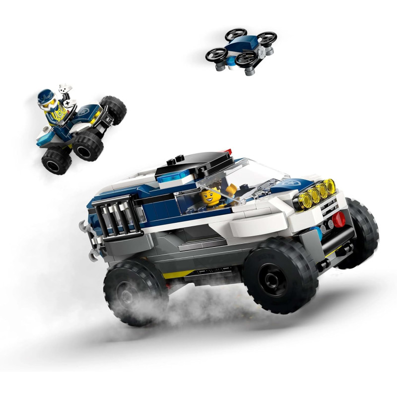 Конструктор Лего переслідування на поліцейському джипі  LEGO City Off Road Police Chase Action Set 60449