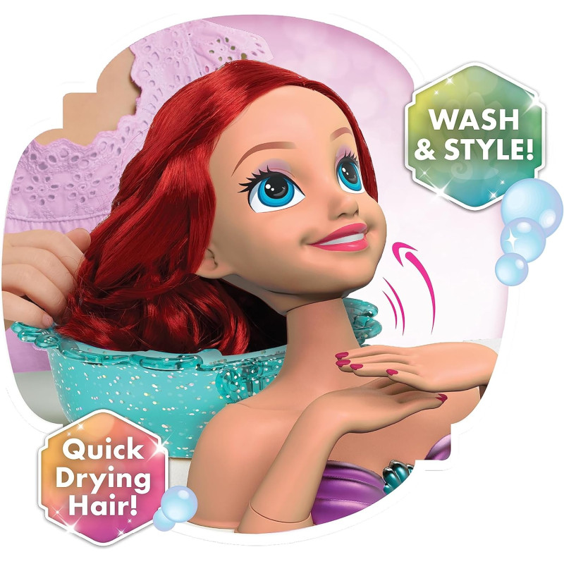 Манекен для зачіски Дісней Аріель Disney Princess Shimmer Spa Ariel 8-inch Styling Head