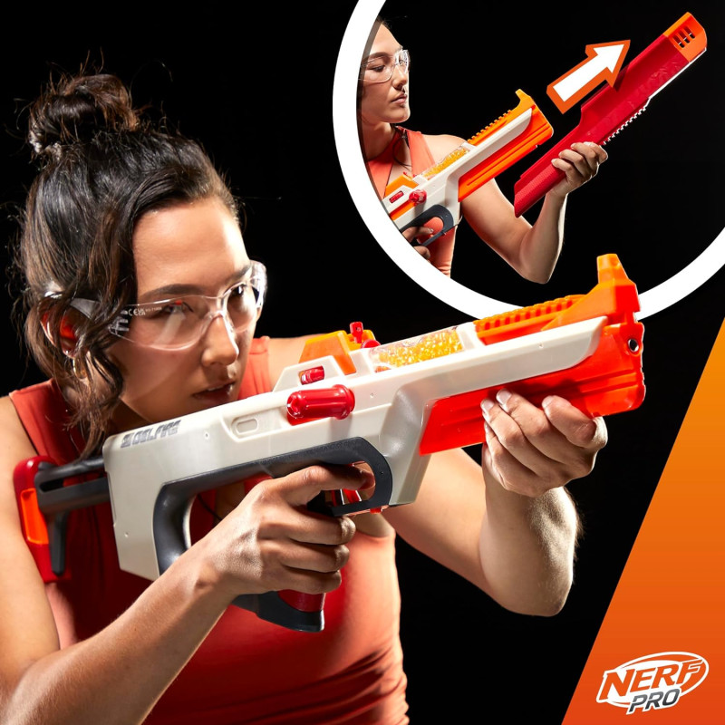 Бластер Нерф Про Гельфайр Примара Nerf Pro Gelfire Ghost Bolt Blaster Removable Boost Barrel F7632