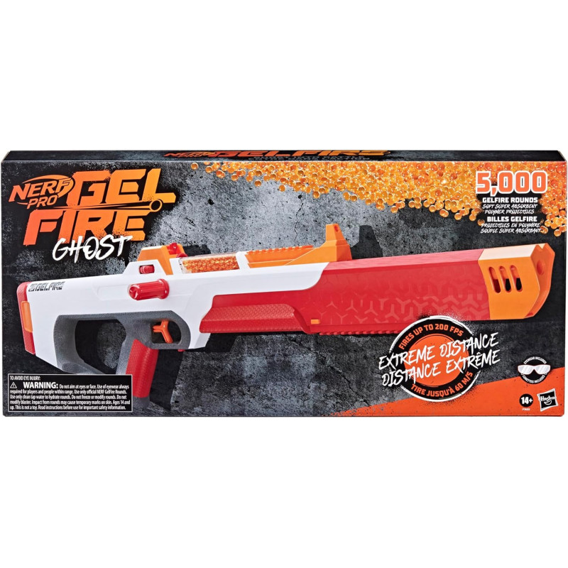 Бластер Нерф Про Гельфайр Примара Nerf Pro Gelfire Ghost Bolt Blaster Removable Boost Barrel F7632
