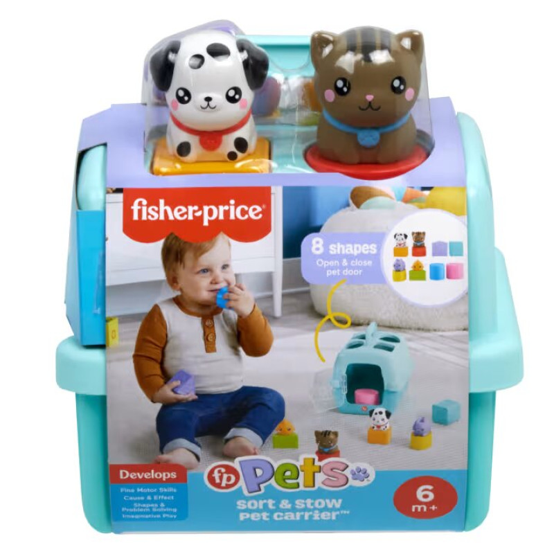 Ігровий набір Сортер-переноска з тваринами Fisher Price Busy Blocks Pet Carrier