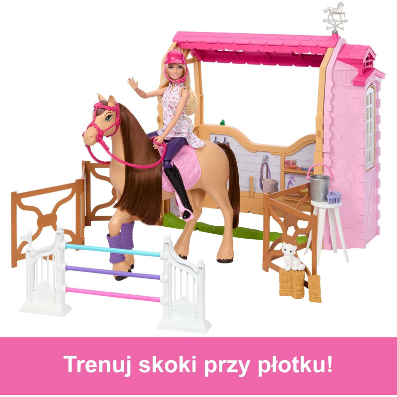 Ігровий набір Лялька Барбі з аксесуарами Barbie Toy Stable Playset with Doll Horse
