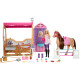 Ігровий набір Лялька Барбі з аксесуарами Barbie Toy Stable Playset with Doll Horse